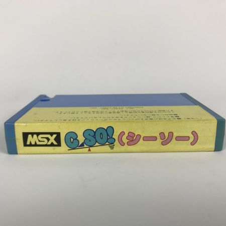  PONYCA(ポニカ) MSX シーソー C SO! コンパイル カセットのみ ジャンク品