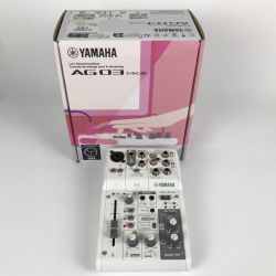 ■■ YAMAHA ヤマハ ライブストリーミングミキサー オーディオインターフェイス AG03 ホワイト Bランク