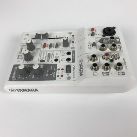  YAMAHA ヤマハ ライブストリーミングミキサー オーディオインターフェイス AG03 ホワイト