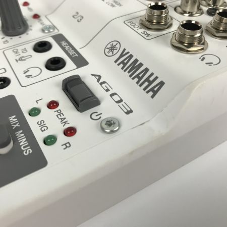  YAMAHA ヤマハ ライブストリーミングミキサー オーディオインターフェイス AG03 ホワイト