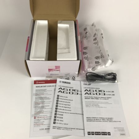  YAMAHA ヤマハ ライブストリーミングミキサー オーディオインターフェイス AG03 ホワイト