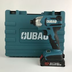 ■■ OUBAO(オーバオ) コードレスインパクトドライバー 充電器・充電池2個・ケース付 OB802Z-2AH ブルー系 Aランク