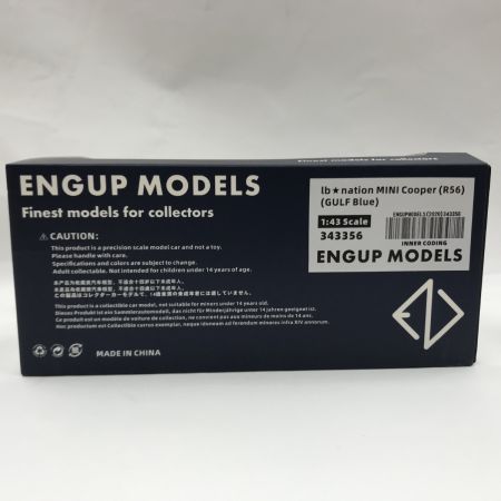   ENGUP MODELS 1/43 R56 ミニ クーパー LB★nation  200台限定 343356 ブルー