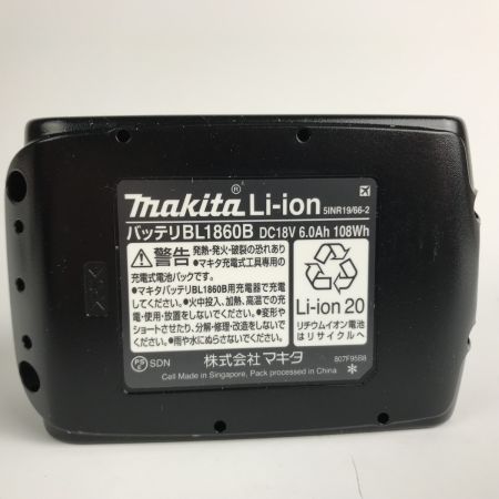  MAKITA マキタ リチウムイオンバッテリー 18V 6.0A BL1860B 未使用品