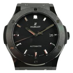 ■■ HUBLOT ウブロ 腕時計 クラシック・フュージョン ブラックマジック デイト 箱・取説付 511.CM.1171.RX Aランク