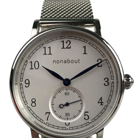  NONABOUT(ノンアバウト) 腕時計 クォーツ ステンレススチール NA102-WH1A シルバー