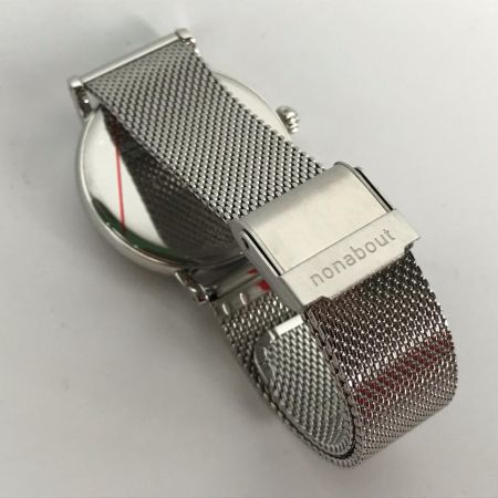  NONABOUT(ノンアバウト) 腕時計 クォーツ ステンレススチール NA102-WH1A シルバー