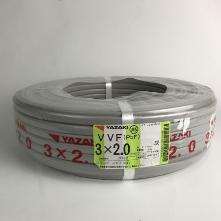  YAZAKI 電材 VVFケーブル 3芯×2.0mm×長さ100m 2025年05月製造