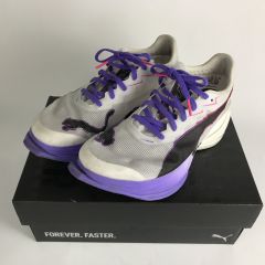  PUMA プーマ FAST-R NITRO ELITE3 SIZE 25cm 312058-01 ホワイト x パープル Cランク
