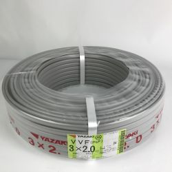 ■■ YAZAKI 電材 VVFケーブル 3芯×2.0mm×長さ100m 2024/10製造 未使用品 Nランク
