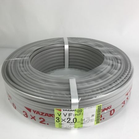  YAZAKI 電材 VVFケーブル 3芯×2.0mm×長さ100m 2024/10製造 未使用品