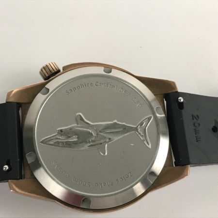  ZELOS [限定] Mako CUSN8 腕時計 ダイバーズウォッチ ラバー ネイビー x ブロンズ x ブラック