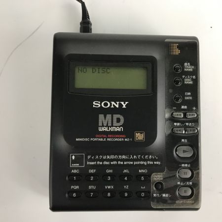  SONY ソニー ポータブルミニレコーダー MZ-1 MD計9個/充電器/説明書/ケース付