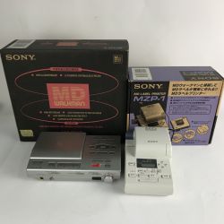 ■■ SONY ソニー ポータブルMDレコーダー MZ-R5ST ・MZP-1 MDラベルプリンター付 ジャンク品 Dランク