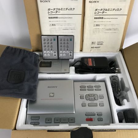  SONY ソニー ポータブルMDレコーダー MZ-R5ST ・MZP-1 MDラベルプリンター付 ジャンク品