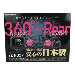 ■■ COMTEC ドライブレコーダー 360度カメラ＋リヤカメラ 日本製 ZDR037 未使用品 Sランク