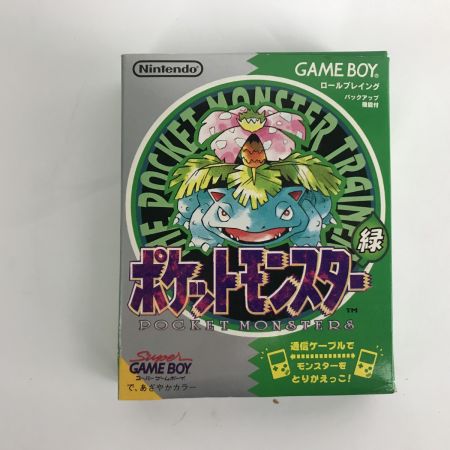   ポケットモンスター緑 グリーン 箱・説明書・マップ付き ゲームボーイソフト