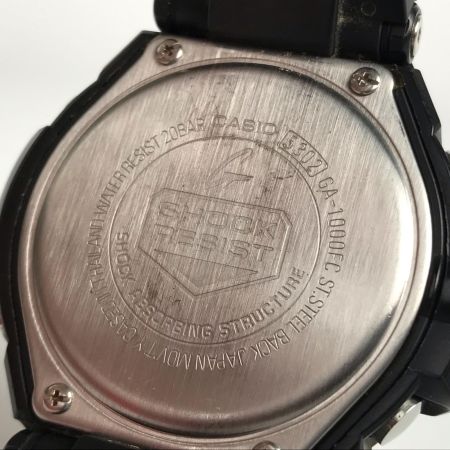  CASIO カシオ G-SHOCK Gショック 腕時計 デジアナウォッチ ステンレススチール GA-1000FC ブラック