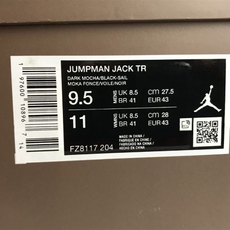  NIKE ナイキ 27.5cmトラヴィス スコット JORDAN JUMPMAN ジャンプマンジャック FZ8117-204