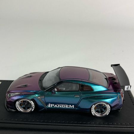   イグニッションモデル 1/43 PANDEM(パンデム) R35 GT-R 1154 パープル x グリーン