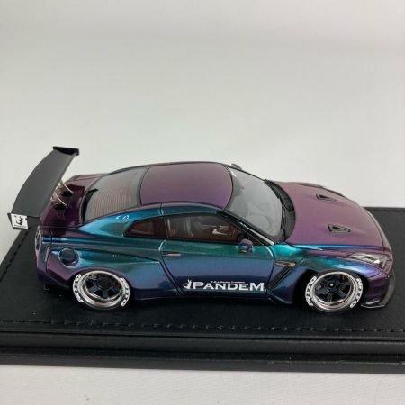   イグニッションモデル 1/43 PANDEM(パンデム) R35 GT-R 1154 パープル x グリーン