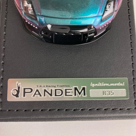   イグニッションモデル 1/43 PANDEM(パンデム) R35 GT-R 1154 パープル x グリーン