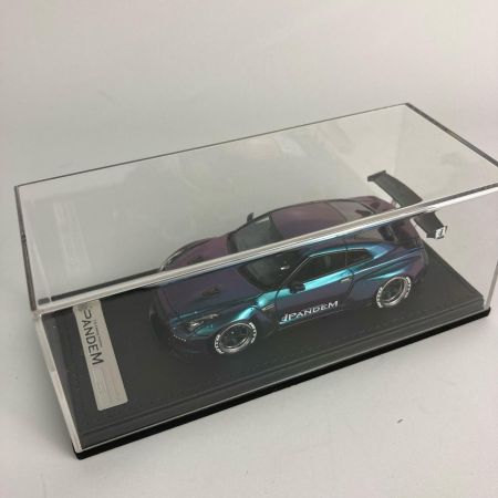   イグニッションモデル 1/43 PANDEM(パンデム) R35 GT-R 1154 パープル x グリーン