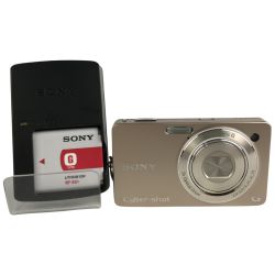 ■■ SONY ソニー コンパクトデジタルカメラ サイバーショット DSC-WX1 ゴールド 専用電池・充電器付 動作品 Bランク