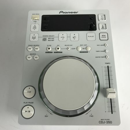  Pioneer パイオニア DJ用CDプレーヤー CDJ-350 ホワイト 動作品