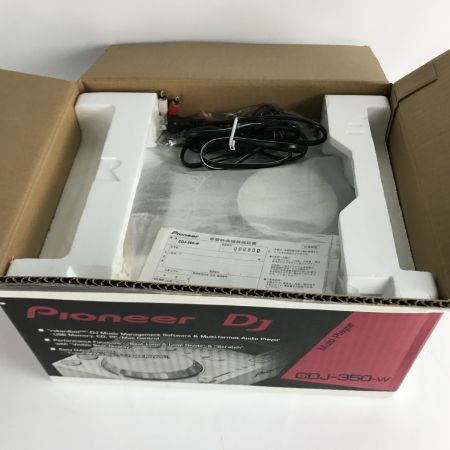  Pioneer パイオニア DJ用CDプレーヤー CDJ-350 ホワイト 動作品