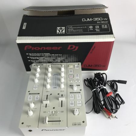  Pioneer パイオニア DJミキサー DJM-350  ホワイト 箱付