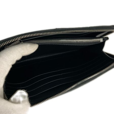  BOTTEGA VENETA ボッテガヴェネタ 長財布 カセットジップアラウンドウォレット ラウンドファスナー財布 ブラック