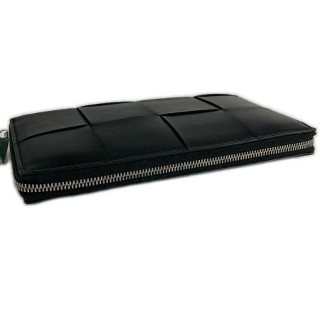  BOTTEGA VENETA ボッテガヴェネタ 長財布 カセットジップアラウンドウォレット ラウンドファスナー財布 ブラック
