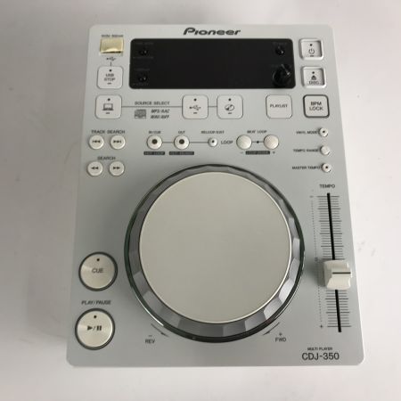  Pioneer パイオニア DJ用CDプレーヤー CDJ-350 ホワイト 動作品