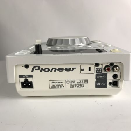  Pioneer パイオニア DJ用CDプレーヤー CDJ-350 ホワイト 動作品