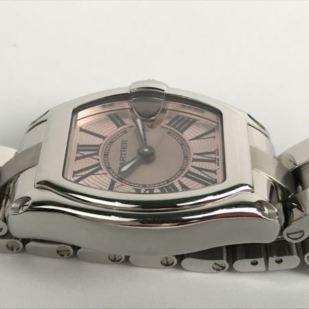  Cartier カルティエ 腕時計 ロードスター SM W62017V3 2675 ピンク x シルバー ベルト2本・コマ付属