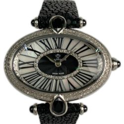 ■■ BIJOUMONTRE(ビジュモンントレ) 【限定666本】腕時計 エイ皮 481/666 メレダイヤ入り BM 8610T Aランク