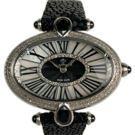  BIJOUMONTRE(ビジュモンントレ) 【限定666本】腕時計 エイ皮 481/666 メレダイヤ入り BM 8610T