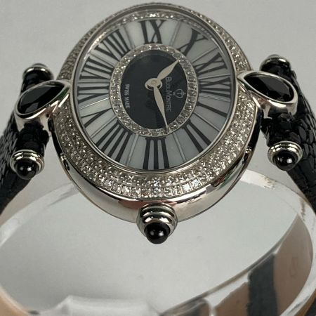  BIJOUMONTRE(ビジュモンントレ) 【限定666本】腕時計 エイ皮 481/666 メレダイヤ入り BM 8610T