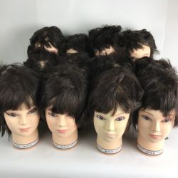 ■■  標準仕様適合モデルウィッグ まとめ12個 美容師実技試験用 株式会社三矢 カットウィッグ④ Dランク