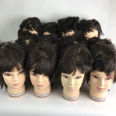   標準仕様適合モデルウィッグ まとめ12個 美容師実技試験用 株式会社三矢 カットウィッグ④
