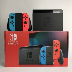 ■■ Nintendo Switch 任天堂 ニンテンドウスイッチ 本体セット HAC-001 ネオンブルー x レッド 箱有 Aランク