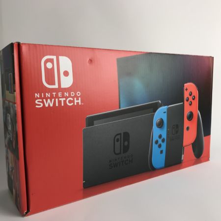  Nintendo Switch 任天堂 ニンテンドウスイッチ 本体セット HAC-001 ネオンブルー x レッド 箱有