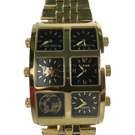  ICELink アイスリンク 腕時計 ジェネレーション D509.149S ゴールド x ブラック 箱・コマ付