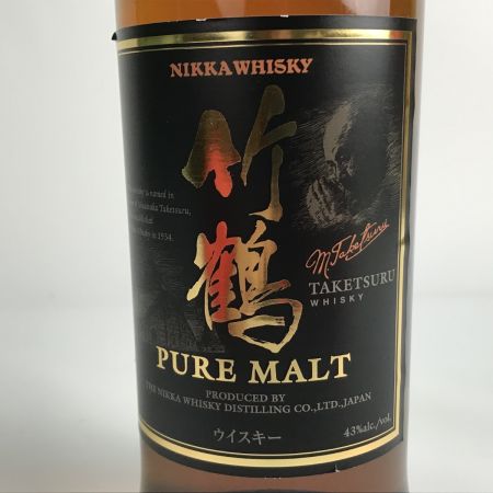 【北海道内限定発送】 TAKETSURU 竹鶴/ニッカウイスキー ピュアモルト 43％ 700ml 旧ラベル 未開栓