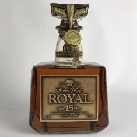  ROYAL サントリーローヤル ウィスキー ローヤル15年 ゴールドラベル ギフト限定品 750ml 43% 箱付 未開栓
