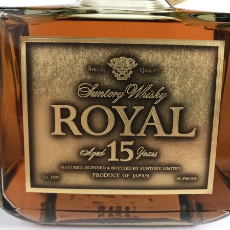  ROYAL サントリーローヤル ウィスキー ローヤル15年 ゴールドラベル ギフト限定品 750ml 43% 箱付 未開栓