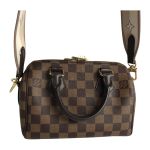 ■■ LOUIS VUITTON ルイヴィトン ショルダーバッグ ダミエ・エベヌ スピーディ・バンドリエール20 N40489 ブラウン Aランク