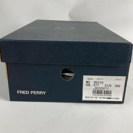  FRED PERRY フレッドペリ レザースニーカー B71 LEATHER 26cm B5310-U77 ナイトグリーン 未使用