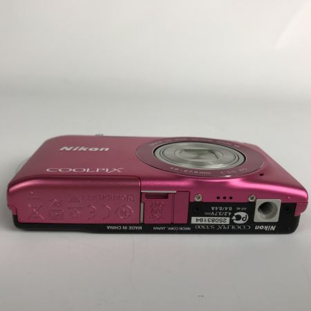  Nikon ニコン コンパクトデジタルカメラ COOLPIX S3300 S3300 ピンク 動作品 付属品完備